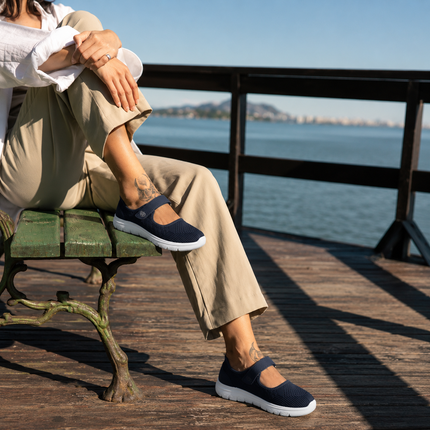Zapatos deportivos estilo mercedes con cierre de velcro