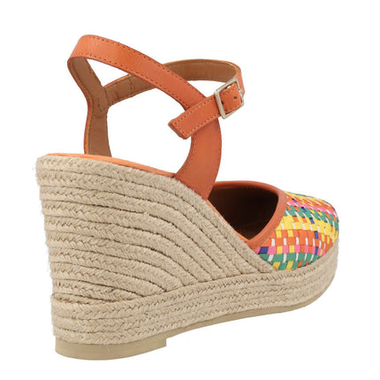 Casteller espadrilles with multicolored braided shovel