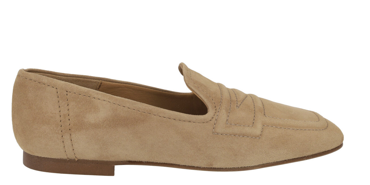 Ginza suede moccasins for women