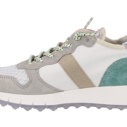 Multicolored sports for women Cetti in leather and grid combined