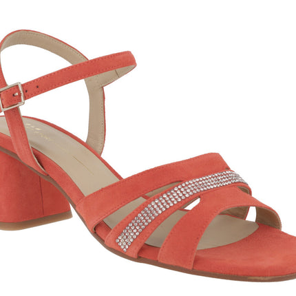 Suede Sandals with Strass Straw For Women
