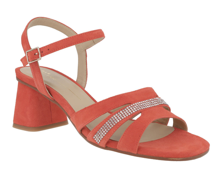 Suede Sandals with Strass Straw For Women