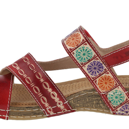 Sandalias de piel estilo étnico Jaclouxo 05 para mujer