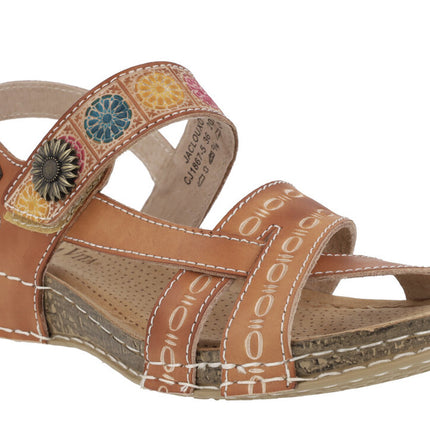 Jaclouxo 05 ethnic skin sandals for women