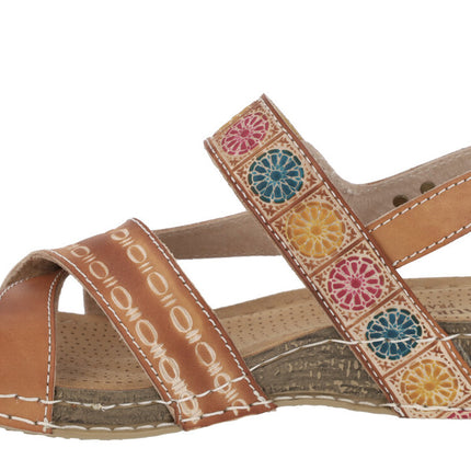 Jaclouxo 05 ethnic skin sandals for women