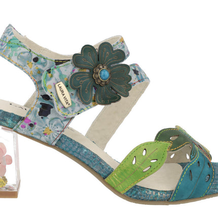 Sandals with decorated heel Lucieo 103
