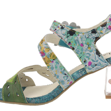 Sandals with decorated heel Lucieo 103