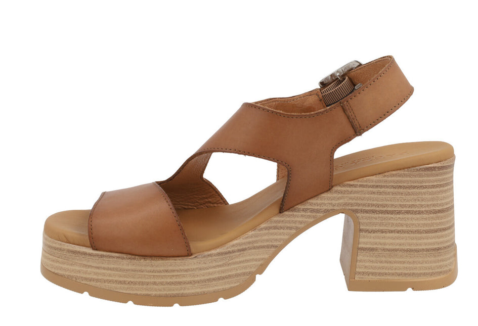 Paula Urban Sandals in Leather Leather with Heel and Platform