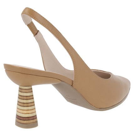 Marisi leather with striped heels.