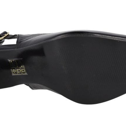 Salones destalonados Ainhara en piel acharolada brillo