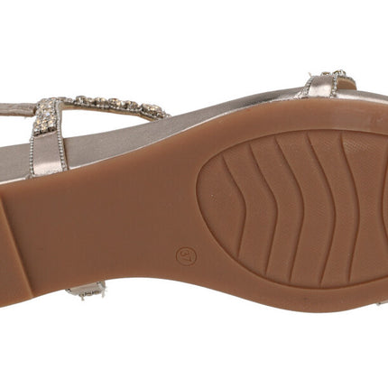 Richlería sandals in metallic bronze