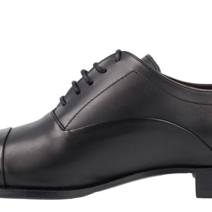 Oxford shoes in black muricing leather