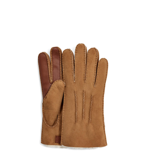 UGG gloves for men contrast Sheepskin tech