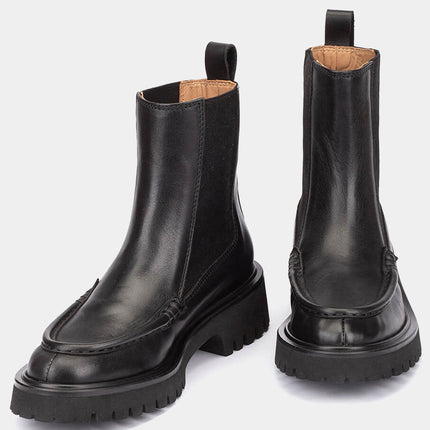 Black boots for women with bordón and elastic