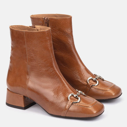 Aspen leather ankle boots with square toe