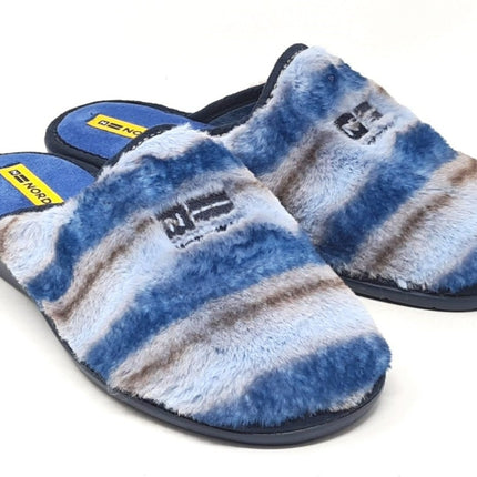 Women's barefoot house shoes in blue hair combined