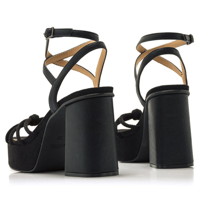 Syndy Sandals with knot and platform shovel
