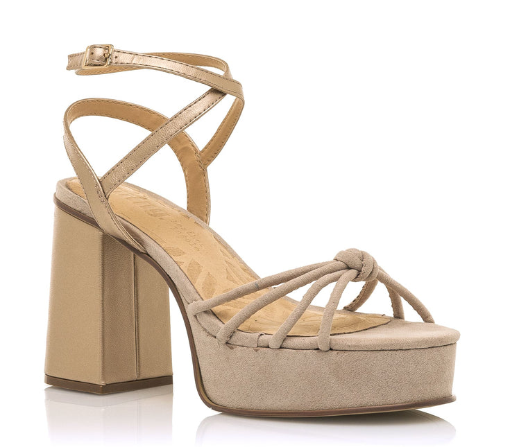 Syndy Sandals with knot and platform shovel