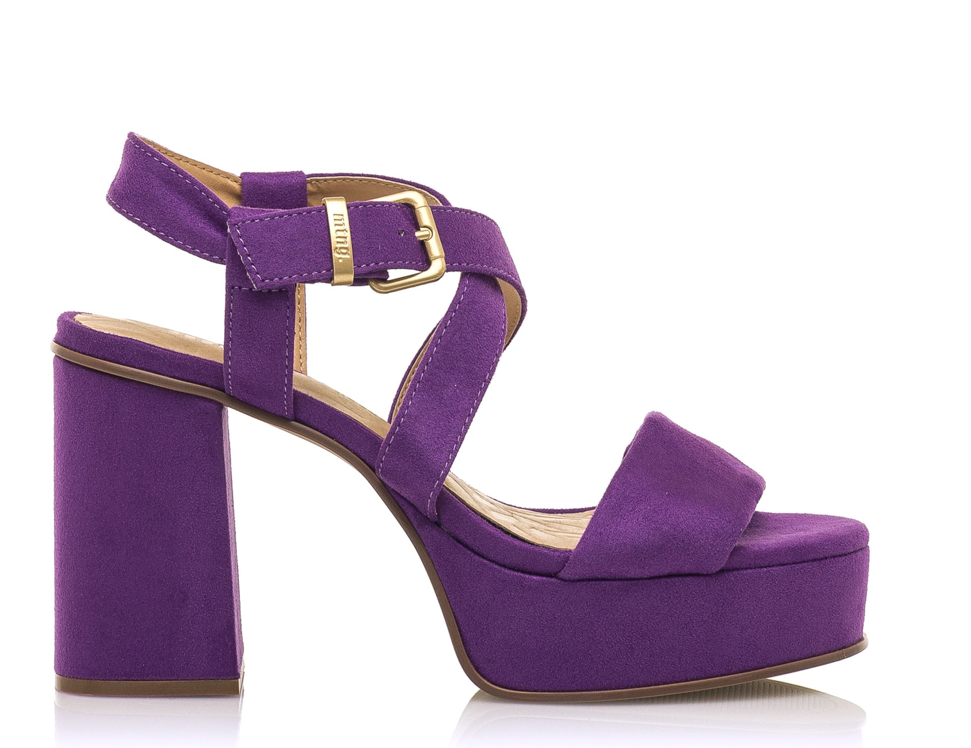 Violeta Sandalias Tacon Morado Sandalias Plataforma Moradas