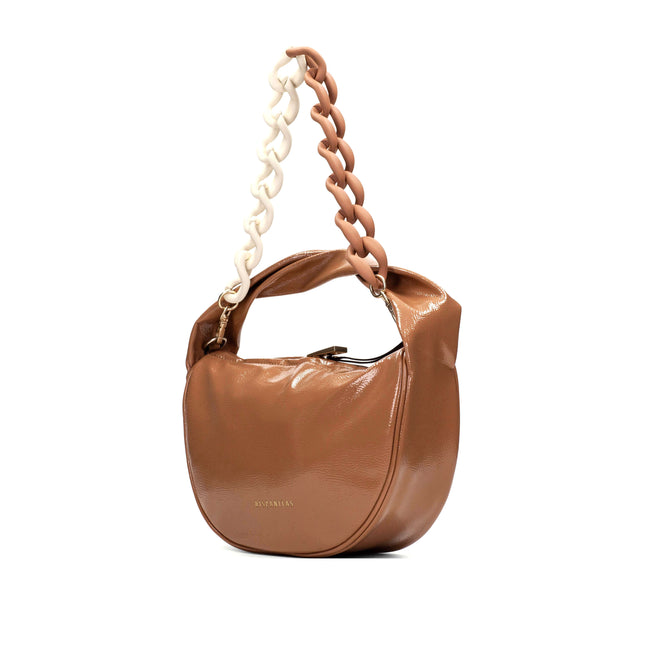 Patent leather bags with Hispanitas bicolor chain