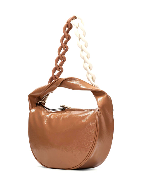 Patent leather bags with Hispanitas bicolor chain