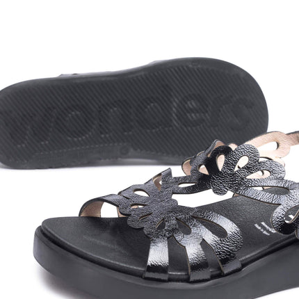 Margarita sandals for women in leather patent leather