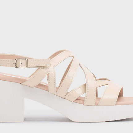 Loreto strips sandals in leather patent leather
