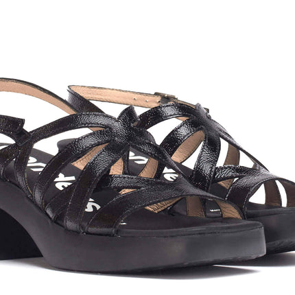 Loreto strips sandals in leather patent leather