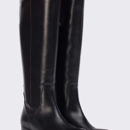 High Boots for Women in Black Leather