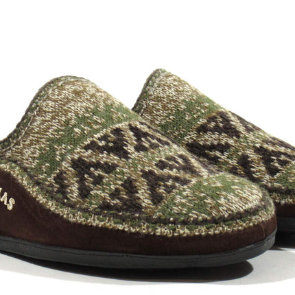 Barefoot wool house shoes for men