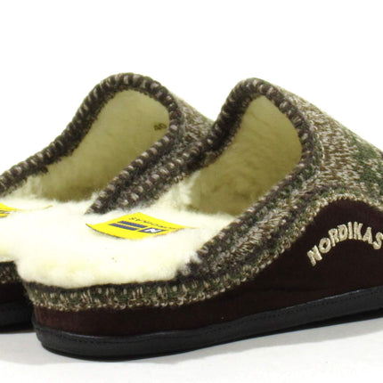 Barefoot wool house shoes for men
