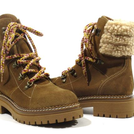 Mountain Ankle Boots in Women's Leather Serraje