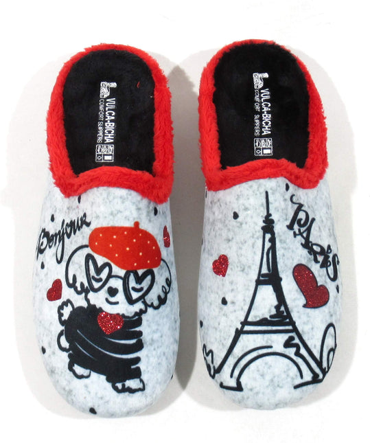Zapatillas de casa descalzas para mujer Paris