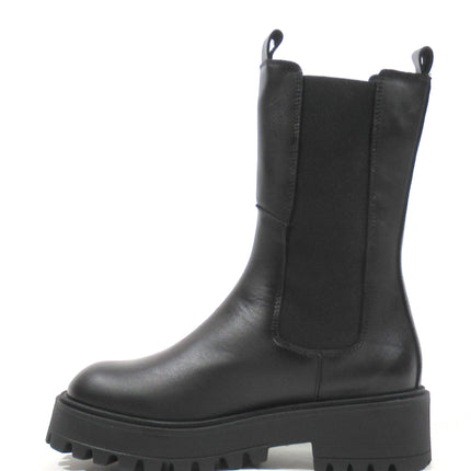 Chelsea Boots in Black Leather for Women 5100