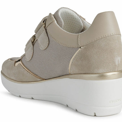 Ilde Beige Sports with Platform and Velcros