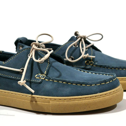 Náuticos azules para hombre Vila recycled boat shoes