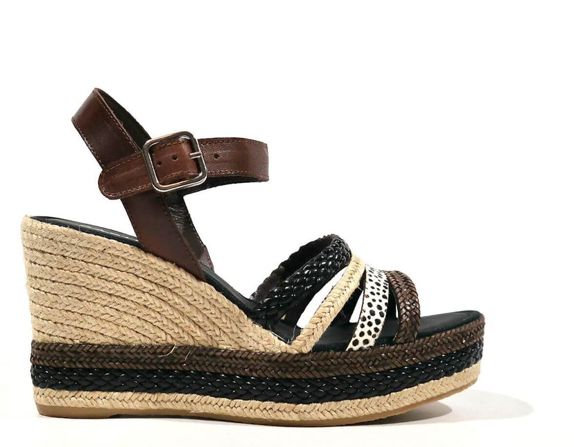 Espadrilles with multimaterial strips Casteller woman