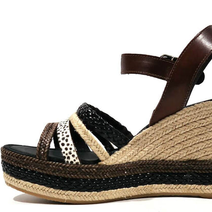 Espadrilles with multimaterial strips Casteller woman