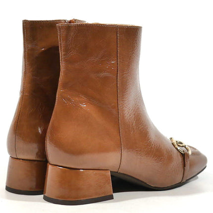 Aspen leather ankle boots with square toe
