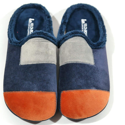 Patchwork men's house slippers
