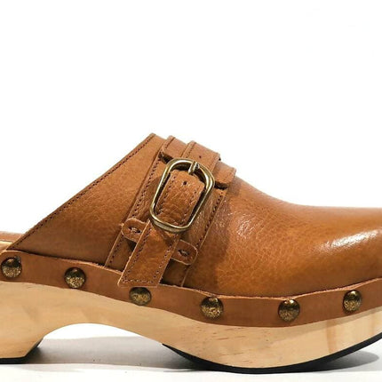 Arizona clogs in leather leather for women