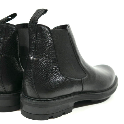Black Chelsea Fur Boots