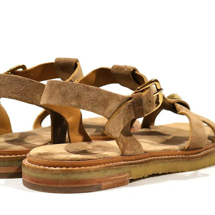 Vero Sandals in Leather Serraje with Women