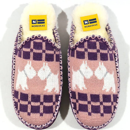 Zapatillas de casa descalzas para mujer en lana