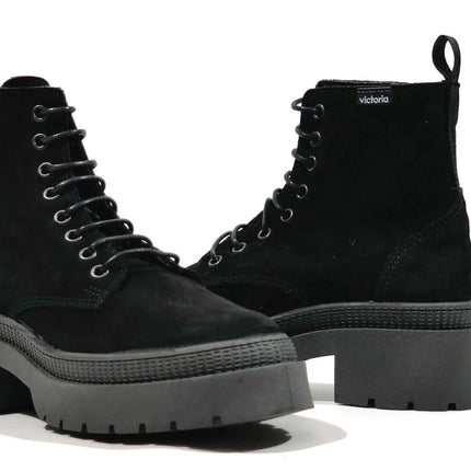 Serraje boots with laces for women sky