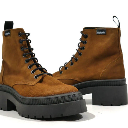 Serraje boots with laces for women sky