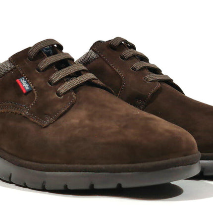 Lace -up shoes in Brown Serraje for Men