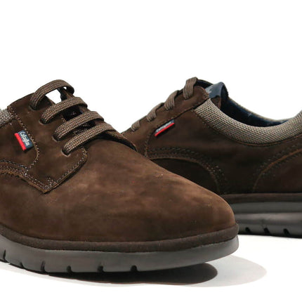 Lace -up shoes in Brown Serraje for Men
