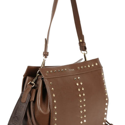 Temis multipurpose bags in polypiel with rivets