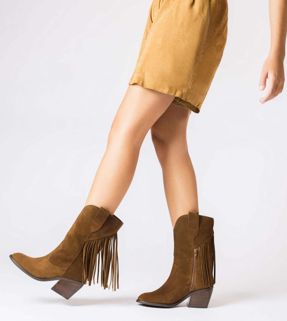 Campera boots with Utah fringes for women